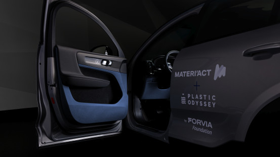 MATERI’ACT introduces a sustainable car interior featuring Ocean Bound Plastics