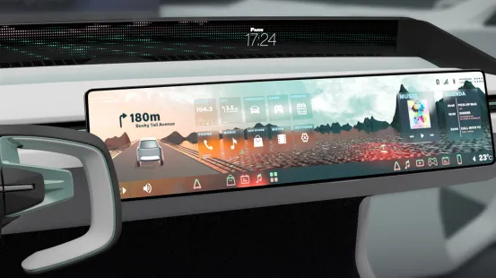 FORVIA immersive automotive display 