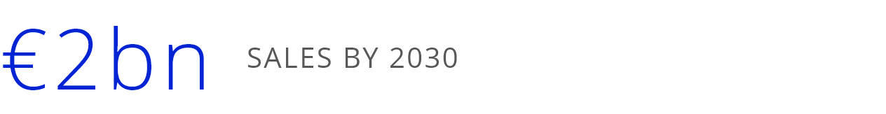 €2bn sales by 2030